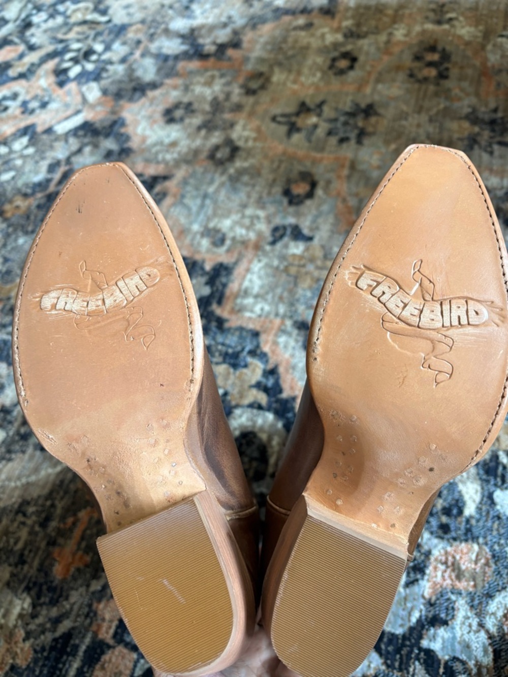 freebird tan embroidered leather Western boot - Picture 5 of 8